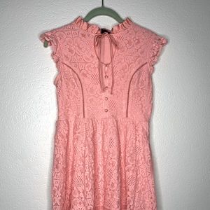 Pink Lace Beauty and the Beast Dress